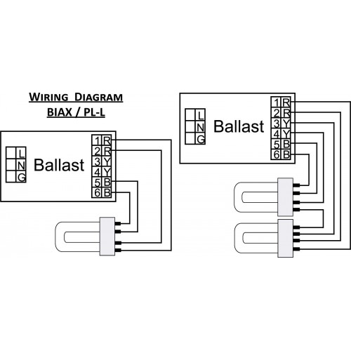 2-Lamp T8 Ballast Wiring Diagram from www.canadalite.com