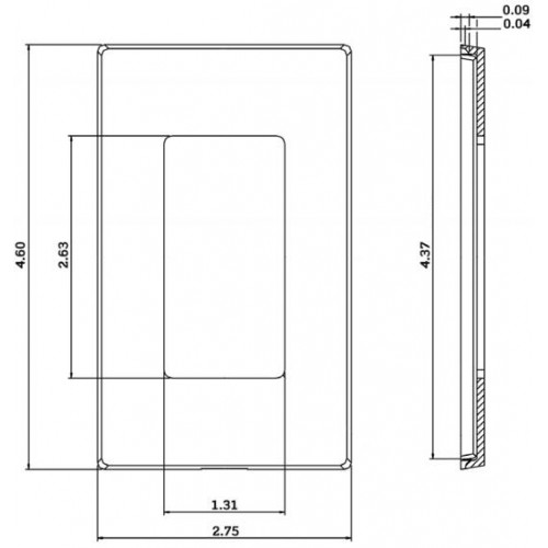 Leviton 80301 SW 1 Gang Decora Plus Wallplate Screwless Snap On Mount leviton-80301-sw-1-gang-decora-plus-wallplate-screwless-snap-on-mount